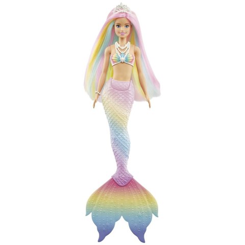 Barbie Syrenka Tęczowa Przemiana Lalka GTF89 Barbie Syrenka Tęczowa Przemiana Lalka GTF89