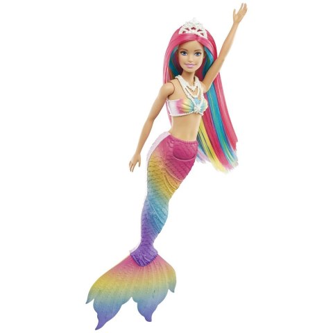 Barbie Syrenka Tęczowa Przemiana Lalka GTF89 Barbie Syrenka Tęczowa Przemiana Lalka GTF89