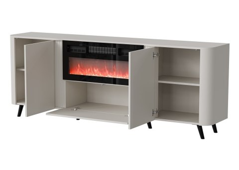 Komoda VOLARE 200x39x75 kaszmir + kominek Komoda VOLARE 200x39x75 kaszmir + kominek