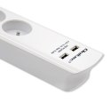 QOLTEC LISTWA ZASILAJĄCA ANTYPRZEPIĘCIOWA | 6 GNIAZD
