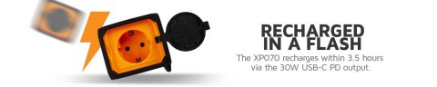 XTORM POWERBANK AC PORTABLE POWER SOCKET 70W 19.200 MAH, AC 70W, USB-C PD 30W, USB-A 12W XTORM POWERBANK AC PORTABLE POWER SOCKET 70W 19.200 MAH, AC 70W, USB-C PD 30W, USB-A 12W