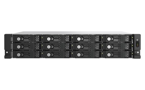 Qnap TL-R1200PES-RP Expansion unit, 12-bay 2U rackmount, 12x 2.5/3.5" SATA, 2 ports (SFF-8644 1x2), redundant PSU, without rail 