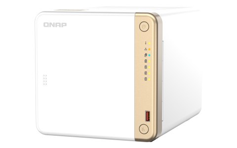 Qnap TS-462-4G, Tower, 4 x 2.5"/3.5" SATA , Intel Celeron N4505 2C/2T, 4 GB DDR4 onboard not expandable, 1 x 2.5GbE, External ad Qnap TS-462-4G, Tower, 4 x 2.5"/3.5" SATA , Intel Celeron N4505 2C/2T, 4 GB DDR4 onboard not expandable, 1 x 2.5GbE, External ad