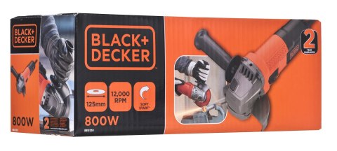 Szlifierka kątowa BLACK+DECKER BEG120-QS (125mm) Szlifierka kątowa BLACK+DECKER BEG120-QS (125mm)