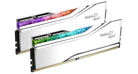 G.SKILL TRIDENT Z5 ROYAL RGB DDR5 2X16GB 6400MHZ CL30 SILVER F5-6400J3039G16GX2-TR5S G.SKILL TRIDENT Z5 ROYAL RGB DDR5 2X16GB 6400MHZ CL30 SILVER F5-6400J3039G16GX2-TR5S