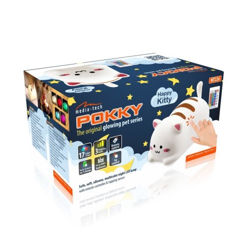 MEDIA-TECH LAMPKA NOCNA POKKY HAPPY KITTY MT226 MEDIA-TECH LAMPKA NOCNA POKKY HAPPY KITTY MT226