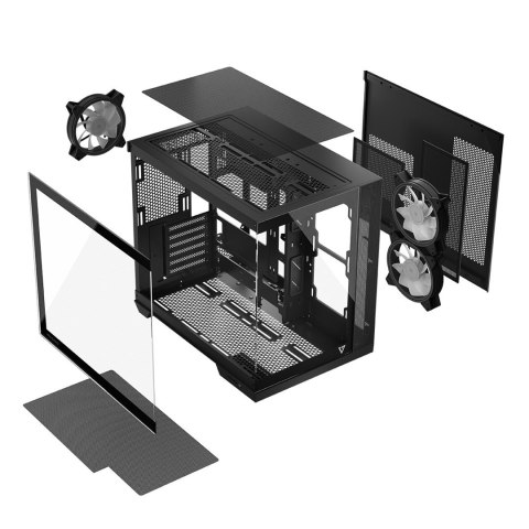 MODECOM OBUDOWA VOLCANO PANORAMA APEX ARGB 3F MIDI BLACK MODECOM OBUDOWA VOLCANO PANORAMA APEX ARGB 3F MIDI BLACK