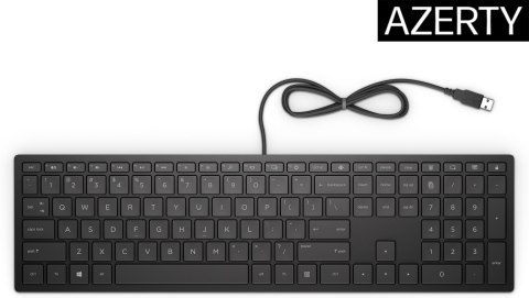 Klawiatura HP Pavilion Wired Keyboard 300 przewodowa czarna 4CE96AA Klawiatura HP Pavilion Wired Keyboard 300 przewodowa czarna 4CE96AA