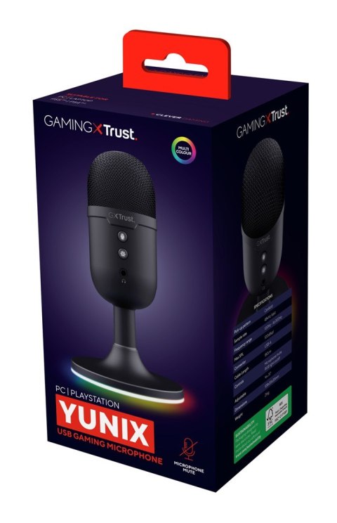 MIKROFON TRUST GXT234 YUNIX USB czarny (25372) MIKROFON TRUST GXT234 YUNIX USB czarny (25372)