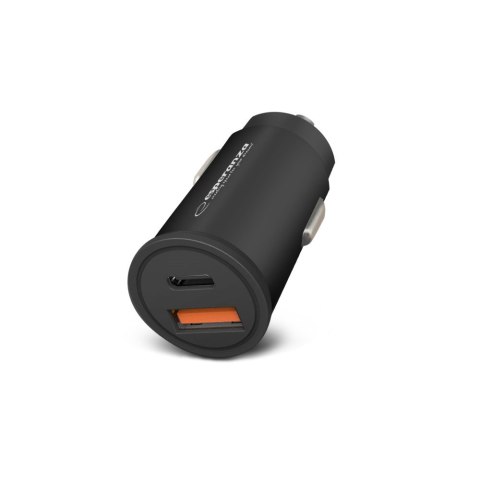 ESPERANZA ŁADOWARKA SAMOCHODOWA 20W USB-C PD 20W / USB-A QC 3.0 18W EZC111K ESPERANZA ŁADOWARKA SAMOCHODOWA 20W USB-C PD 20W / USB-A QC 3.0 18W EZC111K