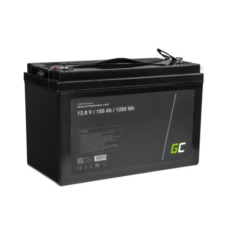 GREEN CELL AKUMULATOR LIFEPO4 CAV05 12/12,8V 100AH 1280WH / M8 GREEN CELL AKUMULATOR LIFEPO4 CAV05 12/12,8V 100AH 1280WH / M8