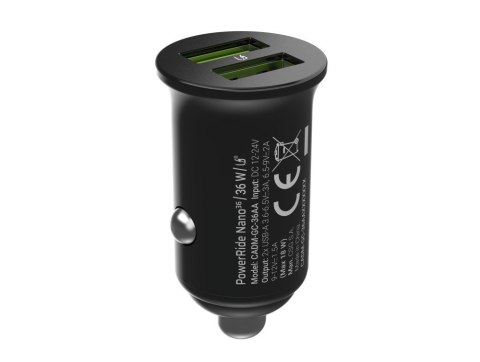 GREEN CELL ŁADOWARKA SAMOCHODOWA GC POWERRIDE NANO36 36W 6A 2X USB-A GREEN CELL ŁADOWARKA SAMOCHODOWA GC POWERRIDE NANO36 36W 6A 2X USB-A