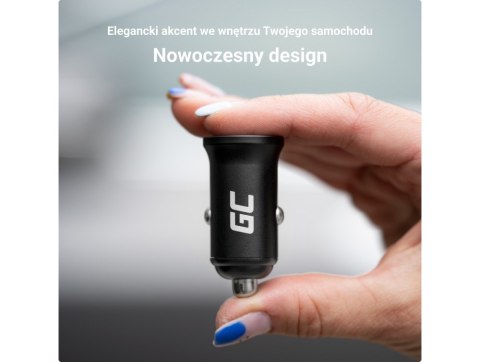 GREEN CELL ŁADOWARKA SAMOCHODOWA GC POWERRIDE NANO36 36W 6A 2X USB-A GREEN CELL ŁADOWARKA SAMOCHODOWA GC POWERRIDE NANO36 36W 6A 2X USB-A