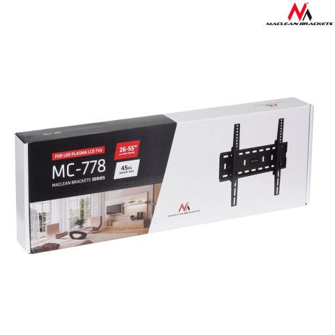 Uchwyt ścienny do telewizora Maclean MC-778 (ścienne, Uchylny; 26" - 55"; max. 45kg) Uchwyt ścienny do telewizora Maclean MC-778 (ścienne, Uchylny; 26" - 55"; max. 45kg)