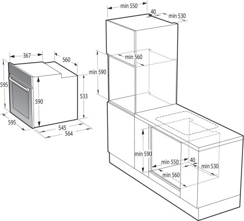 Piekarnik GORENJE BOS6737E13BG Piekarnik GORENJE BOS6737E13BG
