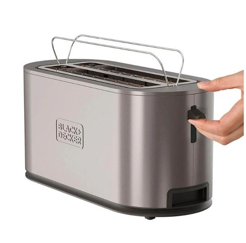 Toster z podgrzewaczem bułek Black+Decker BXTO1501E 1500W Toster z podgrzewaczem bułek Black+Decker BXTO1501E 1500W