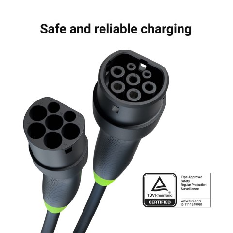 Kabel EV Green Cell GC Snap Type 2 11kw 5m Kabel EV Green Cell GC Snap Type 2 11kw 5m