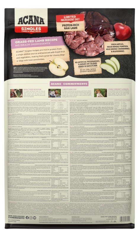 ACANA Grass-fed Lamb 11,4kg ACANA Grass-fed Lamb 11,4kg