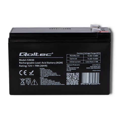 Akumulator żelowy Qoltec 53030 Akumulator żelowy Qoltec 53030