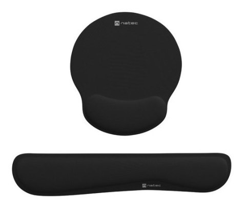 NATEC ZESTAW ERGONIOMICZNY PODKŁADKA POD MYSZ I KLAWIATURĘ CHIPMUNK 2W1 CZARNY NATEC ZESTAW ERGONIOMICZNY PODKŁADKA POD MYSZ I KLAWIATURĘ CHIPMUNK 2W1 CZARNY