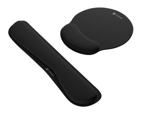 NATEC ZESTAW ERGONIOMICZNY PODKŁADKA POD MYSZ I KLAWIATURĘ CHIPMUNK 2W1 CZARNY NATEC ZESTAW ERGONIOMICZNY PODKŁADKA POD MYSZ I KLAWIATURĘ CHIPMUNK 2W1 CZARNY