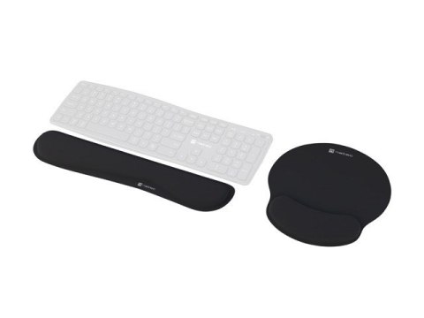 NATEC ZESTAW ERGONIOMICZNY PODKŁADKA POD MYSZ I KLAWIATURĘ CHIPMUNK 2W1 CZARNY NATEC ZESTAW ERGONIOMICZNY PODKŁADKA POD MYSZ I KLAWIATURĘ CHIPMUNK 2W1 CZARNY