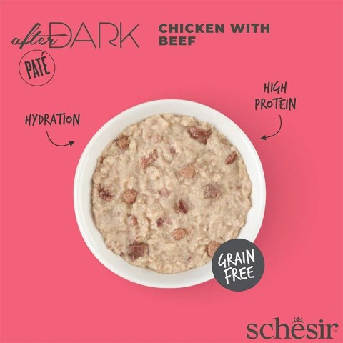 SCHESIR AFTER DARK PATÉ Kurczak z wołowiną 80g SCHESIR AFTER DARK PATÉ Kurczak z wołowiną 80g