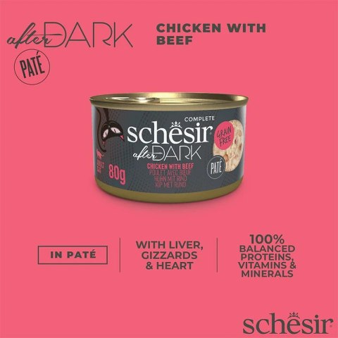 SCHESIR AFTER DARK PATÉ Kurczak z wołowiną 80g SCHESIR AFTER DARK PATÉ Kurczak z wołowiną 80g