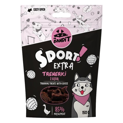 VetExpert Mr.Bandit SPORT EXTRA Trenerki z gęsią - Przysmak dla psów - 150g VetExpert Mr.Bandit SPORT EXTRA Trenerki z gęsią - Przysmak dla psów - 150g