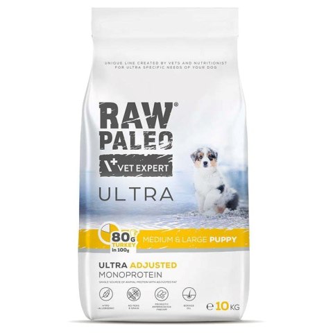 VetExpert Raw Paleo Ultra Turkey Medium&Large Puppy - Karma sucha dla psów - 10kg VetExpert Raw Paleo Ultra Turkey Medium&Large Puppy - Karma sucha dla psów - 10kg