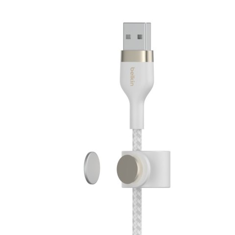 BELKIN KABEL USB-A - LTG OPLOT SILICONE 3M BIAŁY BELKIN KABEL USB-A - LTG OPLOT SILICONE 3M BIAŁY