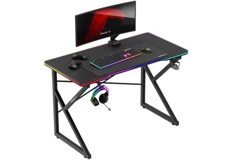 Biurko gamingowe Huzaro Hero 1.7 RGB Black Biurko gamingowe Huzaro Hero 1.7 RGB Black