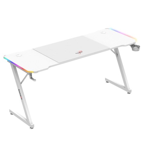 Biurko gamingowe Huzaro Hero 4.8 White RGB Biurko gamingowe Huzaro Hero 4.8 White RGB
