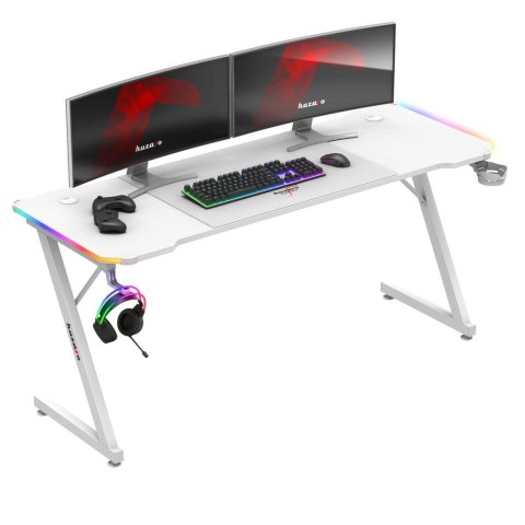 Biurko gamingowe Huzaro Hero 4.8 White RGB Biurko gamingowe Huzaro Hero 4.8 White RGB