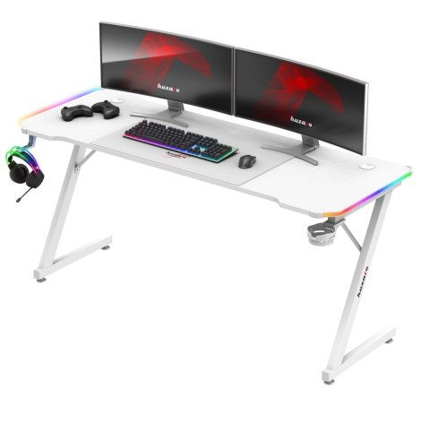 Biurko gamingowe Huzaro Hero 4.8 White RGB Biurko gamingowe Huzaro Hero 4.8 White RGB