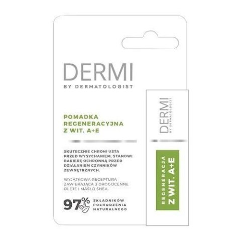 DERMI Pomadka regeneracyjna z wit.A+E 4,5g DERMI Pomadka regeneracyjna z wit.A+E 4,5g