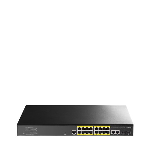 Switch CUDY GS2018PS2-200W 16-Port Gigabit L2 Managed PoE+ 200W 2xGbE Uplink 2xSFP