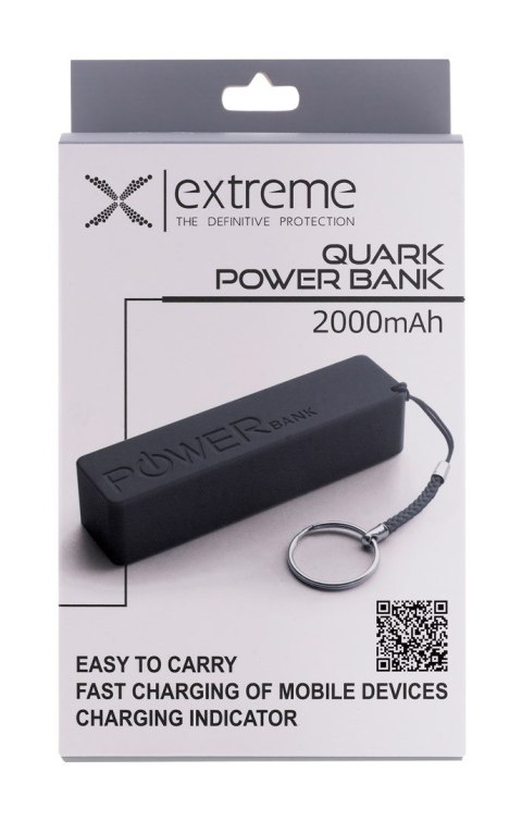 ESPERANZA POWER BANK 2000MAH QUARK CZARNY XMP101K ESPERANZA POWER BANK 2000MAH QUARK CZARNY XMP101K