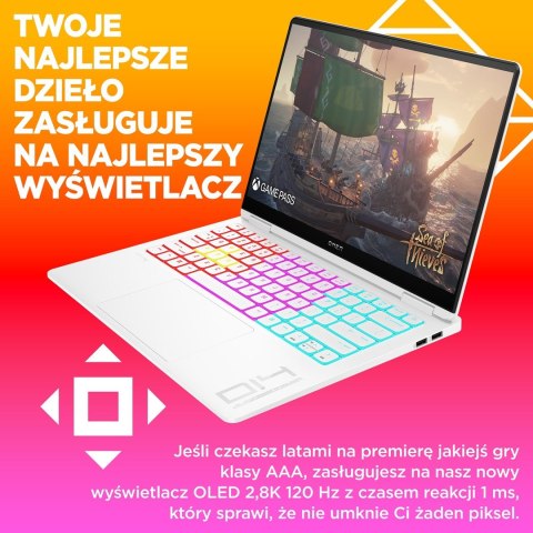 HP OMEN 14-fb0030nw Ultra 9 185H 14,0"2.8K OLED 400nits 120Hz 32GB DDR5 SSD1TB RTX 4070 8GB Cam1080p Win11 2Y Ceramic White HP OMEN 14-fb0030nw Ultra 9 185H 14,0"2.8K OLED 400nits 120Hz 32GB DDR5 SSD1TB RTX 4070 8GB Cam1080p Win11 2Y Ceramic White