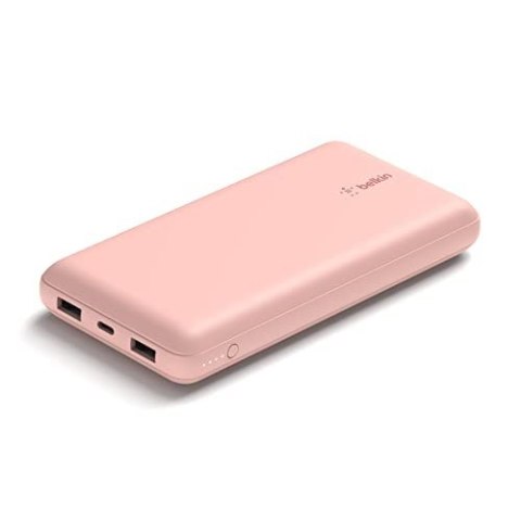 POWERBANK 20.000MAH 15W/USB-A UND USB-C ANSCHLUSS ROSA POWERBANK 20.000MAH 15W/USB-A UND USB-C ANSCHLUSS ROSA