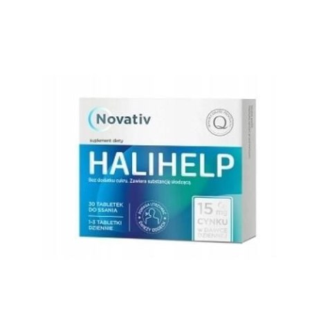 Novativ Halihelp 30 tabletek do ssania Novativ Halihelp 30 tabletek do ssania