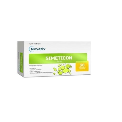 Novativ Simeticon Forte 30 kapsułek miękkich Novativ Simeticon Forte 30 kapsułek miękkich