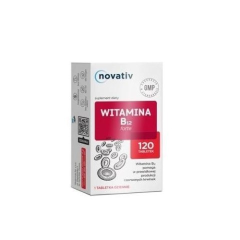 Novativ Witamina B12 Forte 120 tabletek Novativ Witamina B12 Forte 120 tabletek