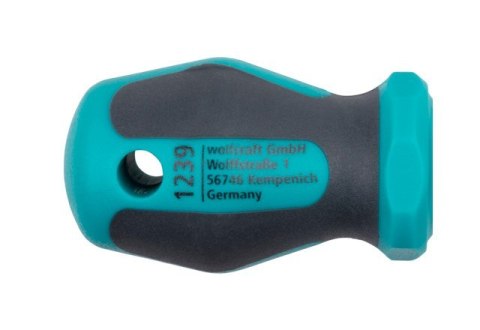 Wkrętak krótki Wolfcraft z uchwytem szybkomocujących na bity Wkrętak krótki Wolfcraft z uchwytem szybkomocujących na bity