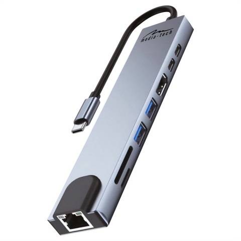 MEDIA-TECH HUB USB 8 IN 1 GIGA LAN HUB MT5046 MEDIA-TECH HUB USB 8 IN 1 GIGA LAN HUB MT5046