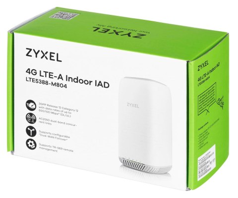 Router Wi-Fi 5 LTE 4G Zyxel LTE5388-M804 LTE Cat. 12 2.4GHz(2x2)/5GHz(2x2) 1x1G WAN/LAN 1x1G LAN Router Wi-Fi 5 LTE 4G Zyxel LTE5388-M804 LTE Cat. 12 2.4GHz(2x2)/5GHz(2x2) 1x1G WAN/LAN 1x1G LAN