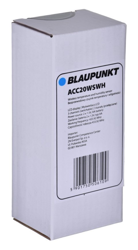 BLAUPUNKT Zewnętrzny czujnik z wyświetlaczem LCD ACC20WSWH BLAUPUNKT Zewnętrzny czujnik z wyświetlaczem LCD ACC20WSWH
