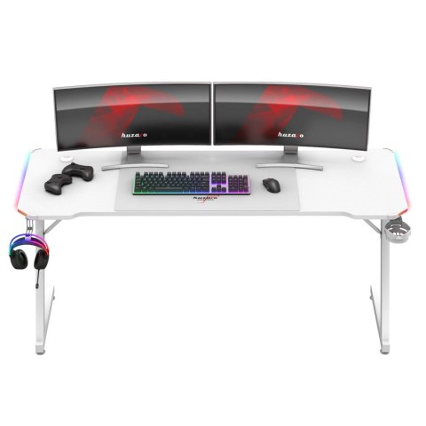 Biurko gamingowe Huzaro Hero 4.8 White RGB Biurko gamingowe Huzaro Hero 4.8 White RGB