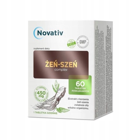 Novativ Żeń-szeń Complex 60tabl. Novativ Żeń-szeń Complex 60tabl.