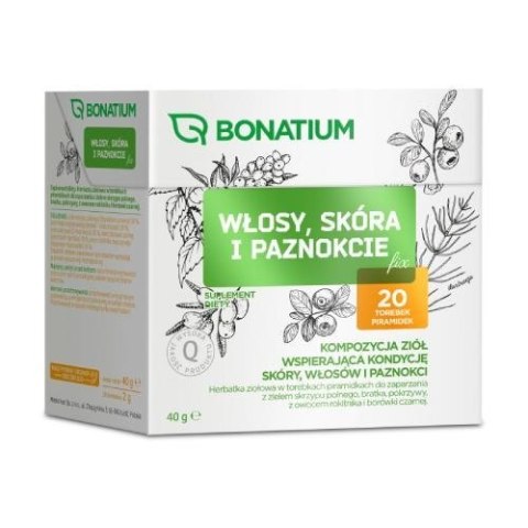 Bonatium Herbatka ziołowa Włosy, skóra i paznokcie Fix 20szt. Bonatium Herbatka ziołowa Włosy, skóra i paznokcie Fix 20szt.